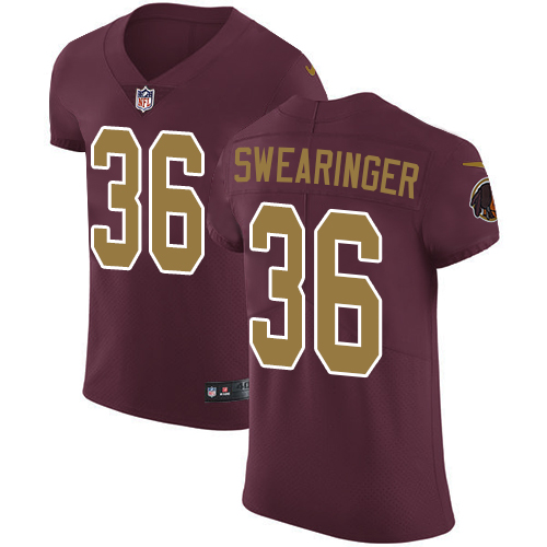 Nike Redskins #36 D.J. Swearinger Burgundy Red Alternate Men's Stitched NFL Vapor Untouchable Elite Jersey
